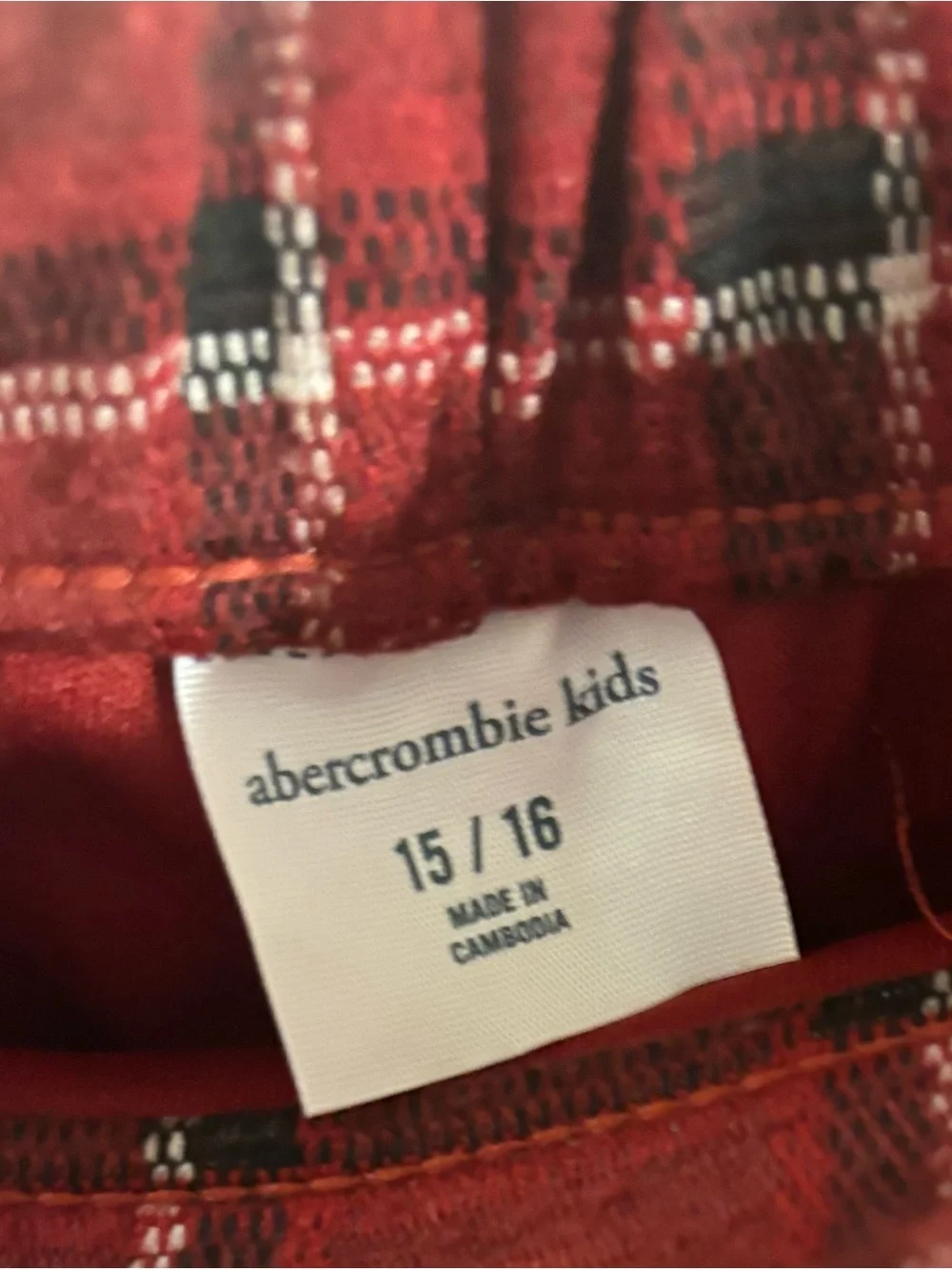 abercrombie kids plaid mini